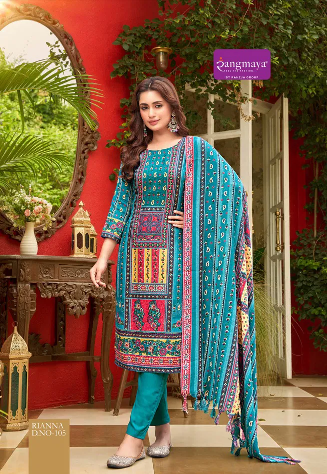 Rianna By Rangmaya Pashmina Kurti With Bottom Dupatta Online Wholesale